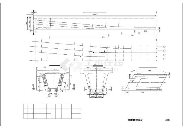 预制箱梁钢束构造30度-图一