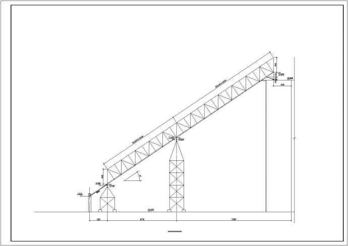 某钢结构通廊结构设计图（独立基础，共12张）_图1