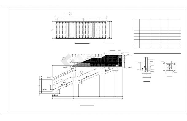 某站台出口钢结构设计图（共一张图）-图一