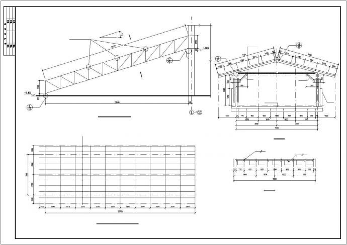 30米跨通廊施工图（含结构说明）_图1