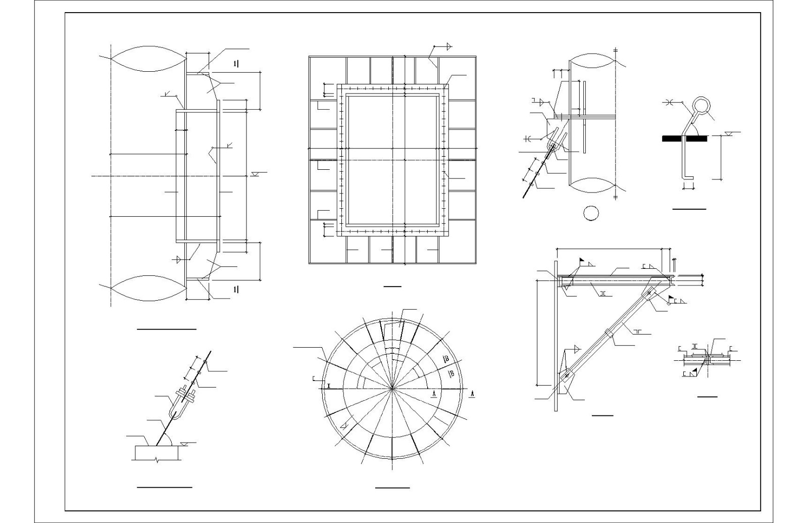 某钢烟囱结构设计图（共2张图）
