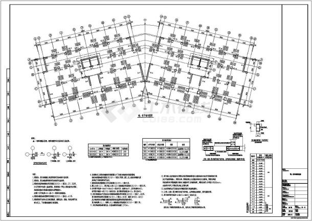 18层框剪结构住宅楼结构设计全套施工图-图一