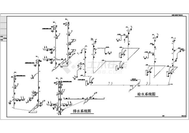 【哈尔滨】某商业建筑给排水设计施工图-图二