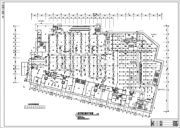 某16366㎡地上三层超市通风空调图纸（含设计说明）-图一