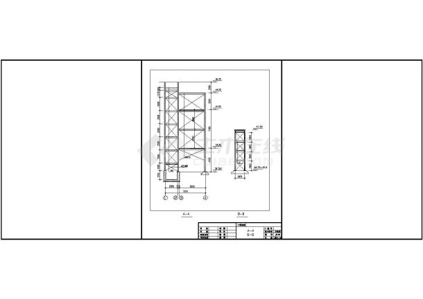 【深圳】某公园增设电梯结构设计施工图（门式刚架）-图二
