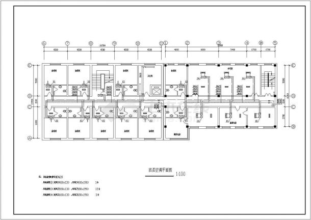 七层小型招待所建筑中央空调工程系统设计施工图-图一