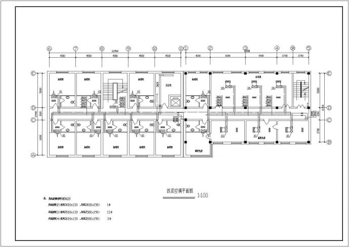 七层小型招待所建筑中央空调工程系统设计施工图_图1