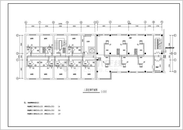 七层小型招待所建筑中央空调工程系统设计施工图-图二
