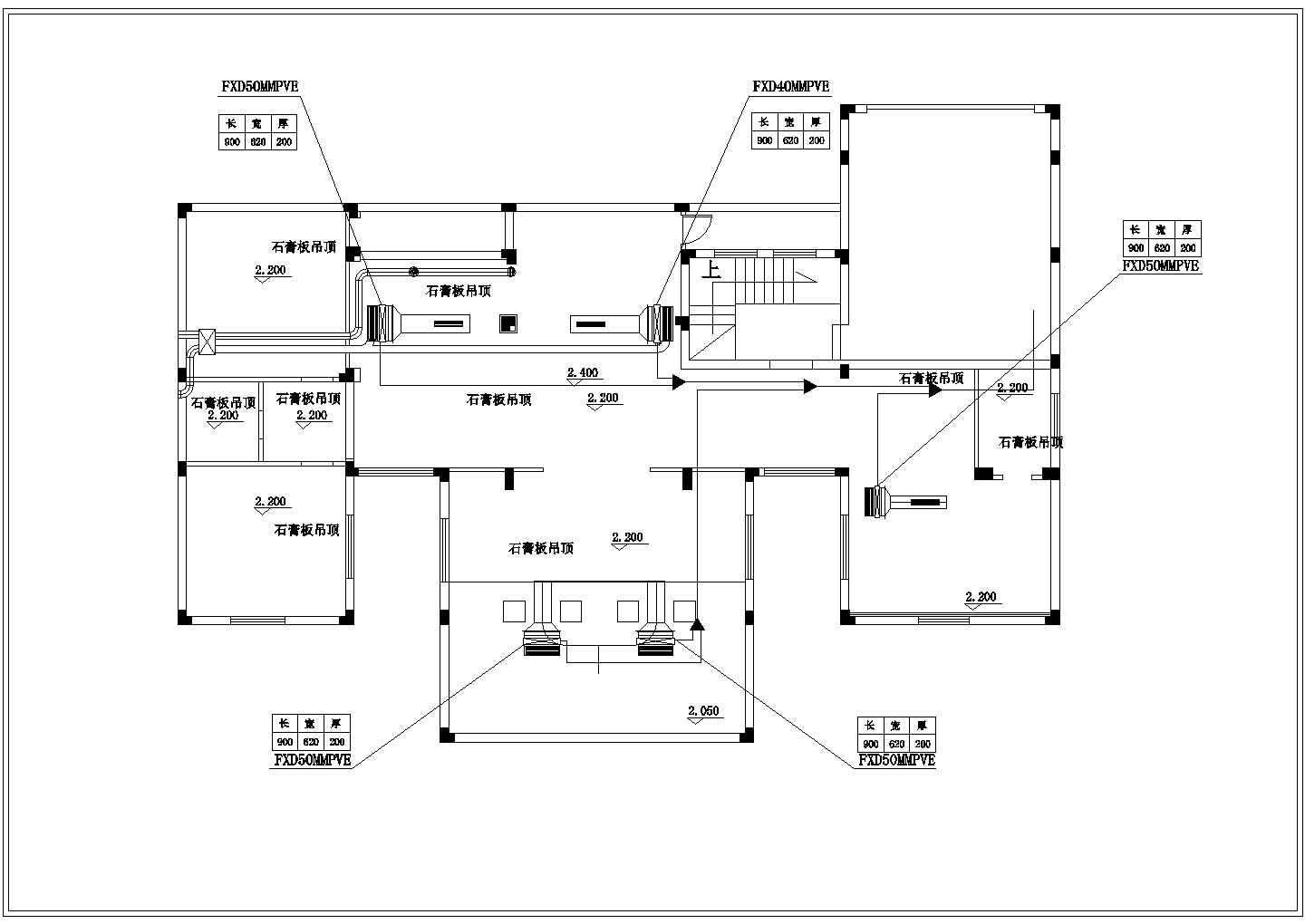 【上海】某三层别墅中央空调系统设计施工图（VRVII系列）