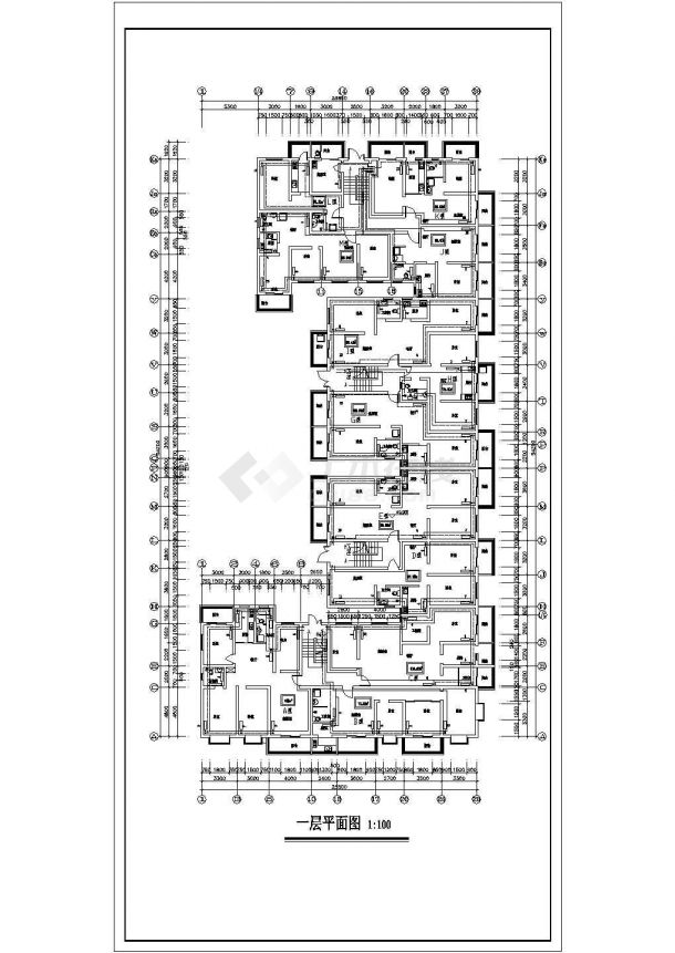 河南省某六层复式住宅楼采暖设计图纸-图二