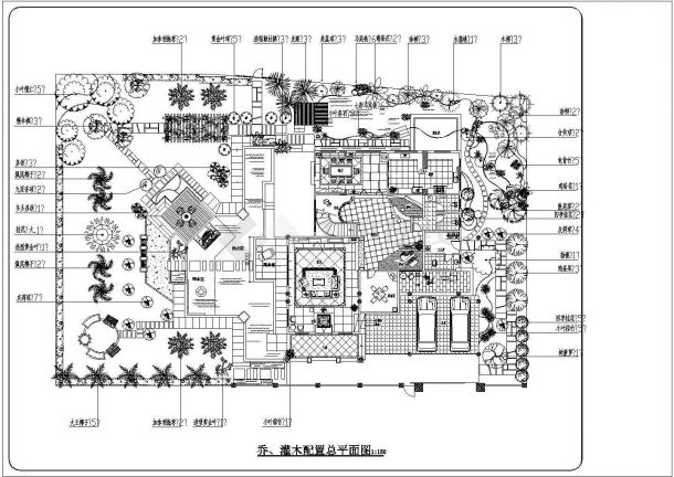 某地区豪华别墅景观规划设计施工图-图二
