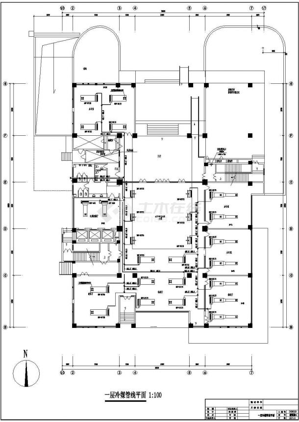 宁波某20000㎡地上十二层商务楼空调图纸-图二