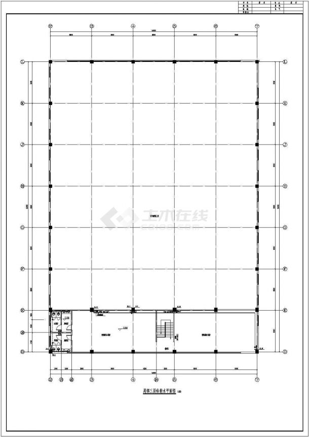 石家庄市某羽毛球馆给排水设计施工图-图二