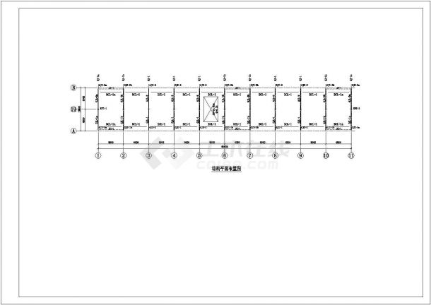 带吊车钢结构厂房结构设计施工图（独立基础）-图一