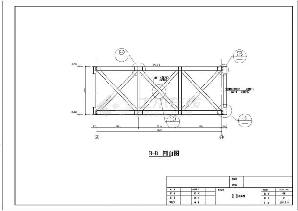 【南京】某钢结构连廊结构设计施工图（7度抗震）-图二