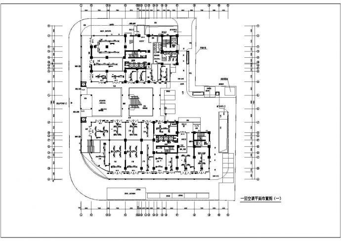 南宁某商场水源热泵空调设计图（含设计说明）_图1