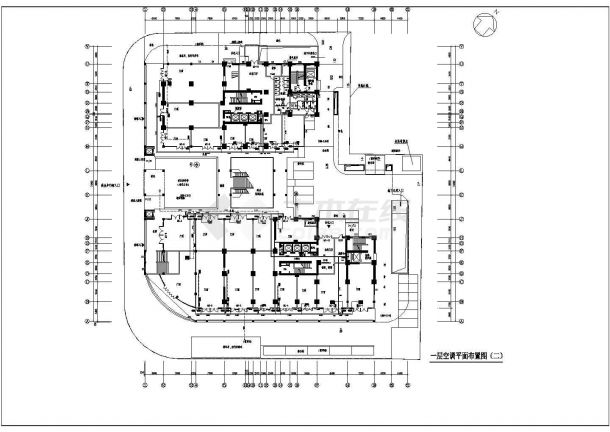 南宁某商场水源热泵空调设计图（含设计说明）-图二