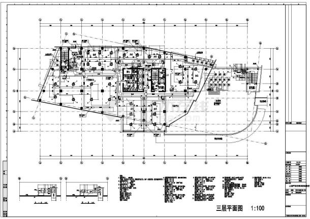 上海某地上十五层大学综合楼空调设计图-图二