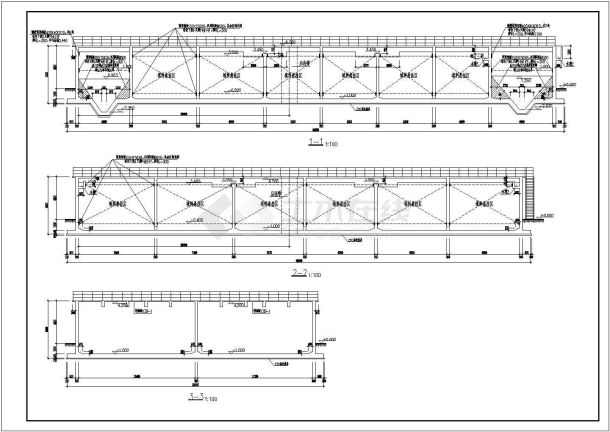 某工业项目污水处理池部分结构施工图-图一