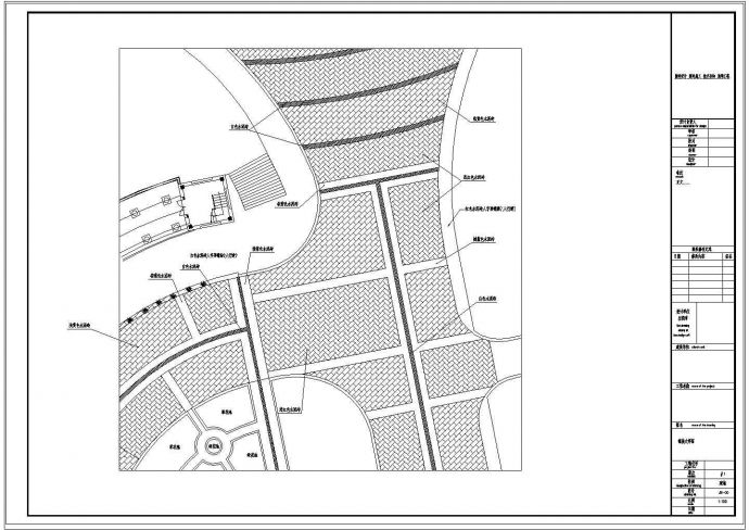 现代风格商业会所广场景观设计施工图_图1