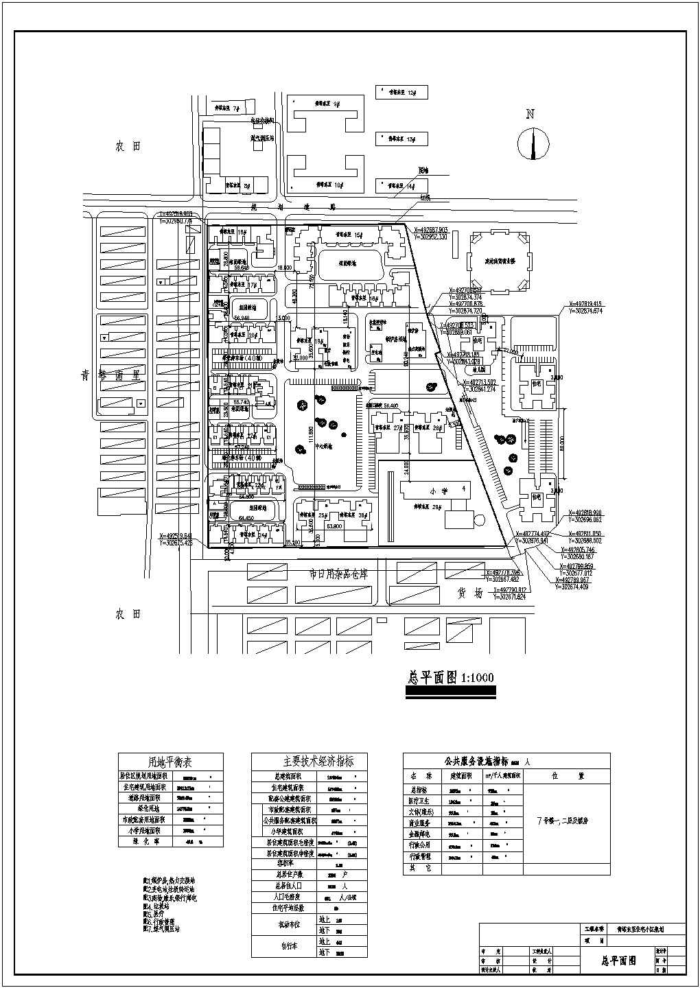 北京五棵松某现代小区调整规划方案及设计说明（报审修改稿）