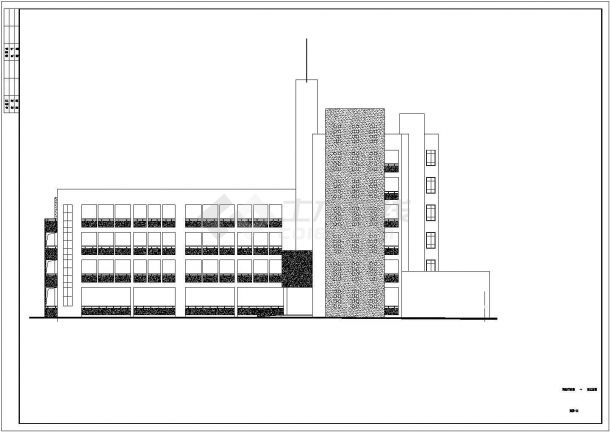广东省湛江市赤坎区某学校4层教学楼建筑设计施工图-图二