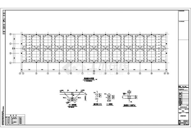 15m跨排架结构车间结构设计施工图-图二