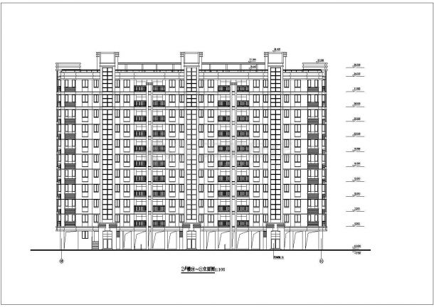 温州某小区11层住宅楼建筑设计施工图-图二