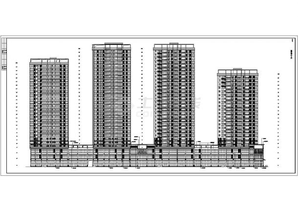 某地区30层框架结构住宅建筑设计施工图-图二