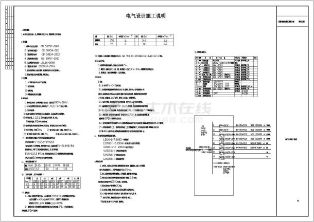 某村创3A景区旅游公厕建设工程电气设计施工图（含设计说明）-图一