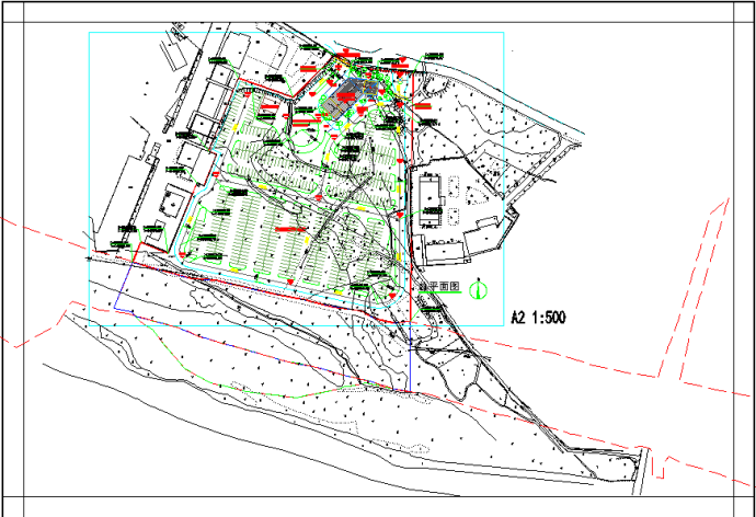 筏头换乘中心工程建筑施工图（临时建筑，1.2  场地内建筑为单层钢结构建筑，最高点6.3米。）_图1