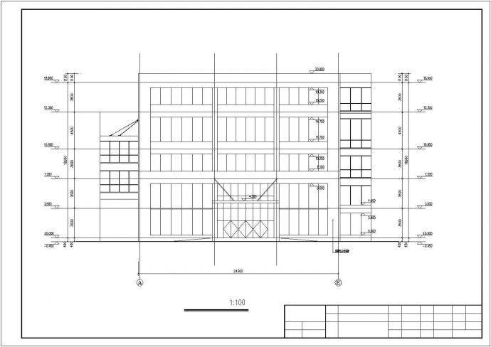 [济南]钢结构办公楼改造结构施工图（五层含建筑施工图）_图1