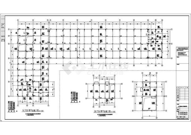 四层框架钢结构生产及辅助厂房施工图-图二