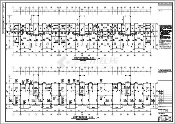 [山东]地上七层异形柱框架结构住宅楼结构施工图（地下三层）-图二
