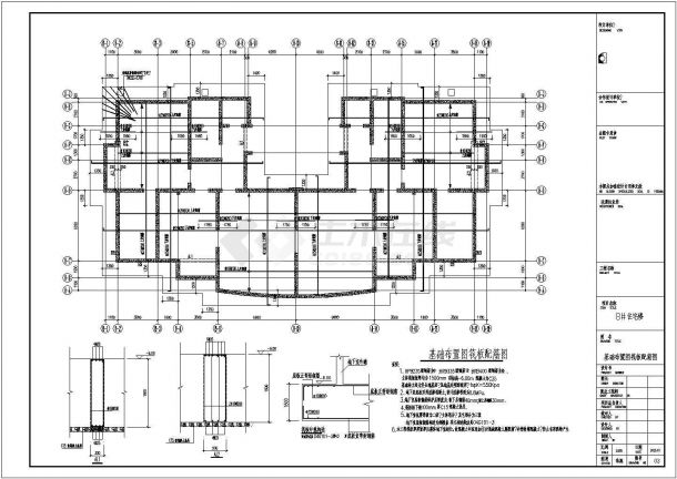 [辽宁]三十一层抗震墙结构住宅楼结构施工图-图一