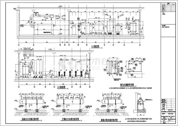 商业地下一层锅炉空调通风排烟系统设计施工图（内设燃气锅炉及热交换器）-图二
