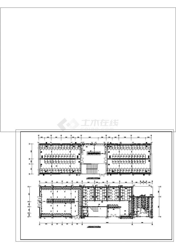 【北京】3层学习食堂及浴室给排水设计图纸-图二