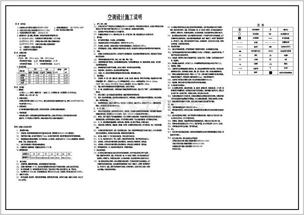 某学院多层建筑暖通空调系统设计施工图（风冷热泵）-图二