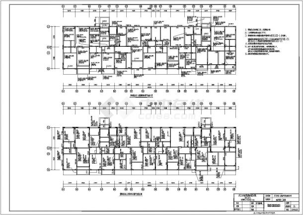 天门市地上11层住宅楼框剪结构施工图-图二