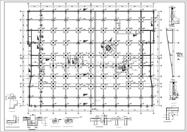 江苏某12层带地下室框架结构施工图-图二