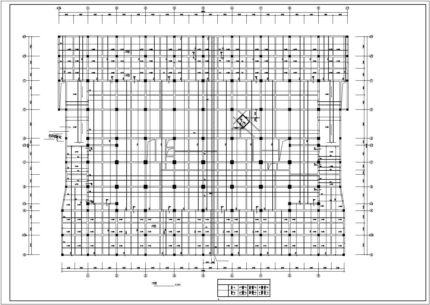 江苏某12层带地下室框架结构施工图
