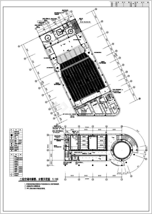 【江西】某3层会展中心空调通风及防排烟系统设计施工图-图二