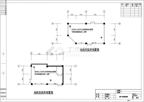 【重庆】单层多功能机房电气设计图纸-图二