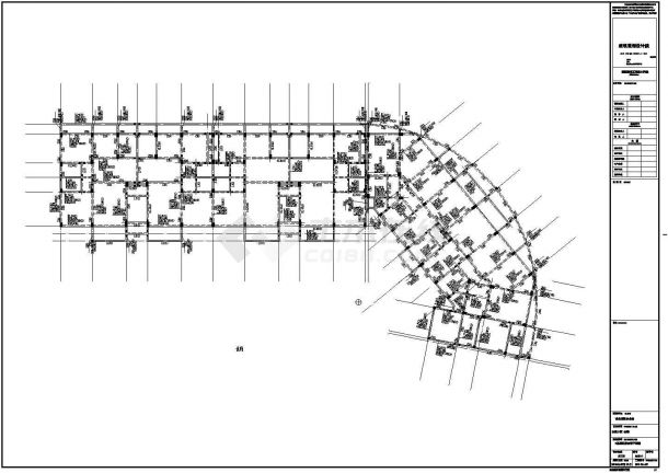 [江西]五层框架结构带跃层住宅楼结构施工图-图一