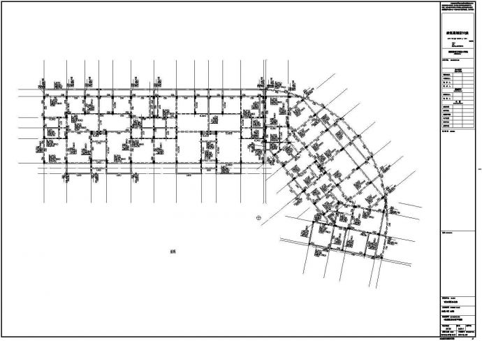 [江西]五层框架结构带跃层住宅楼结构施工图_图1