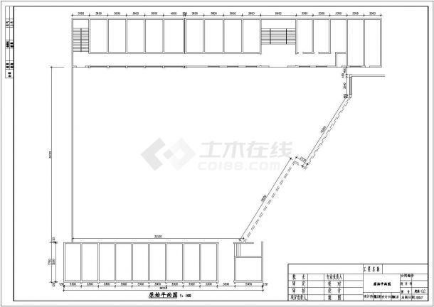 某地两层钢框架结构宾馆扩建施工图-图一