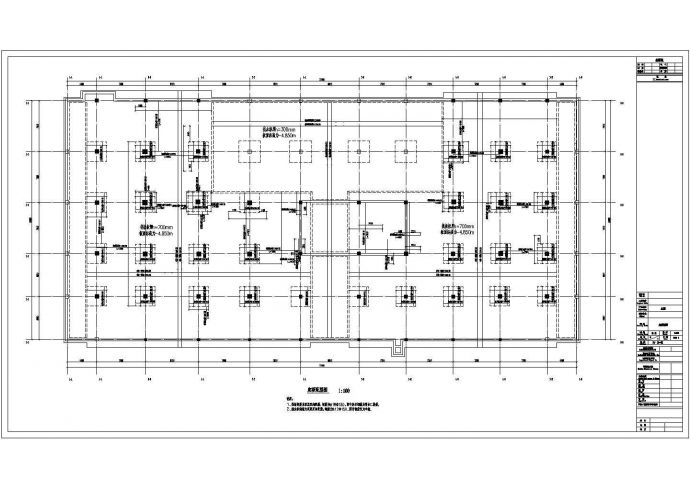 [成都]单层框架结构地下室结构施工图_图1