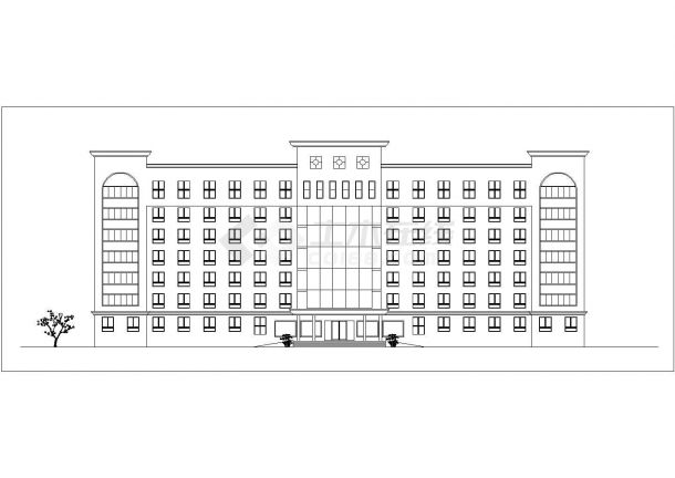 某地区一星级宾馆建筑方案设计图纸-图一