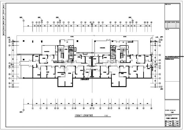 [江苏]17万平米三十二层8栋楼群及地下室给排水施工图纸234张（商业、综合、住宅）-图二