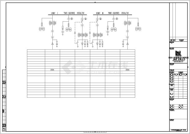 [安徽]滁州质监局电气施工图（含变配电、照明、电力系统）-图一
